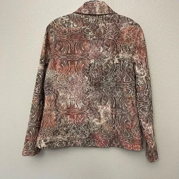 Eden Court Tapestry Style Lightweight Jacket Size Medium - Picture 2 of 7